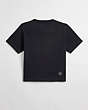 COACH®,Cropped Tee: Floating Heart,New Item1,Black,Back View