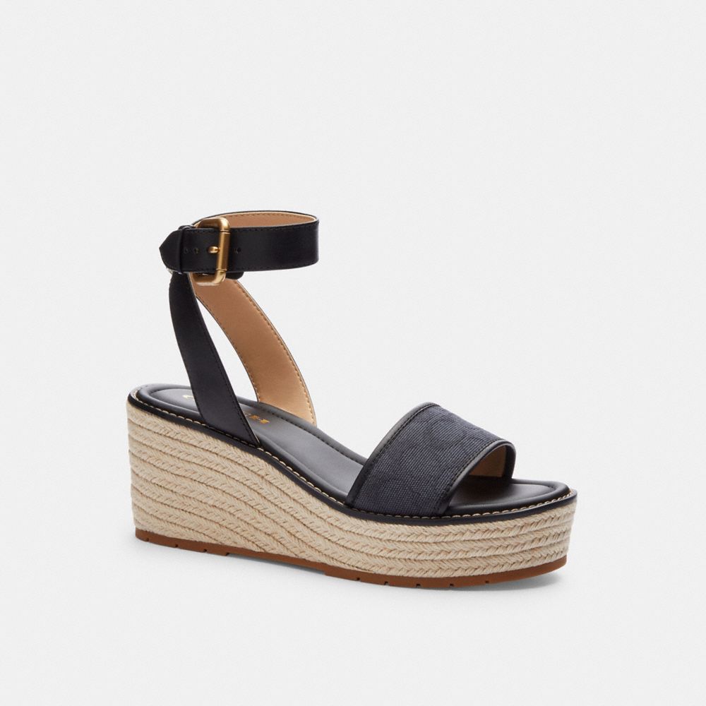 COACH®,Katherine Espadrille In Signature Jacquard,,Front View