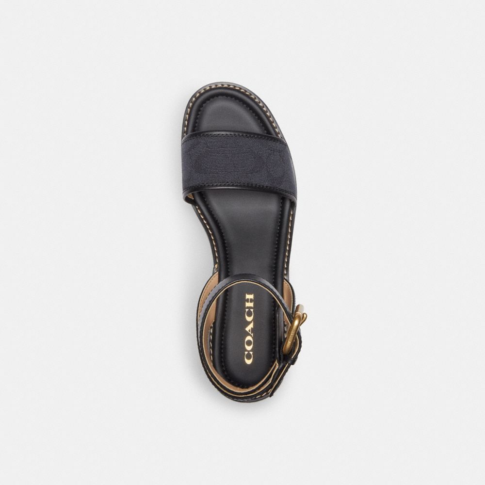 COACH®,Katherine Espadrille In Signature Jacquard,,Inside View,Top View