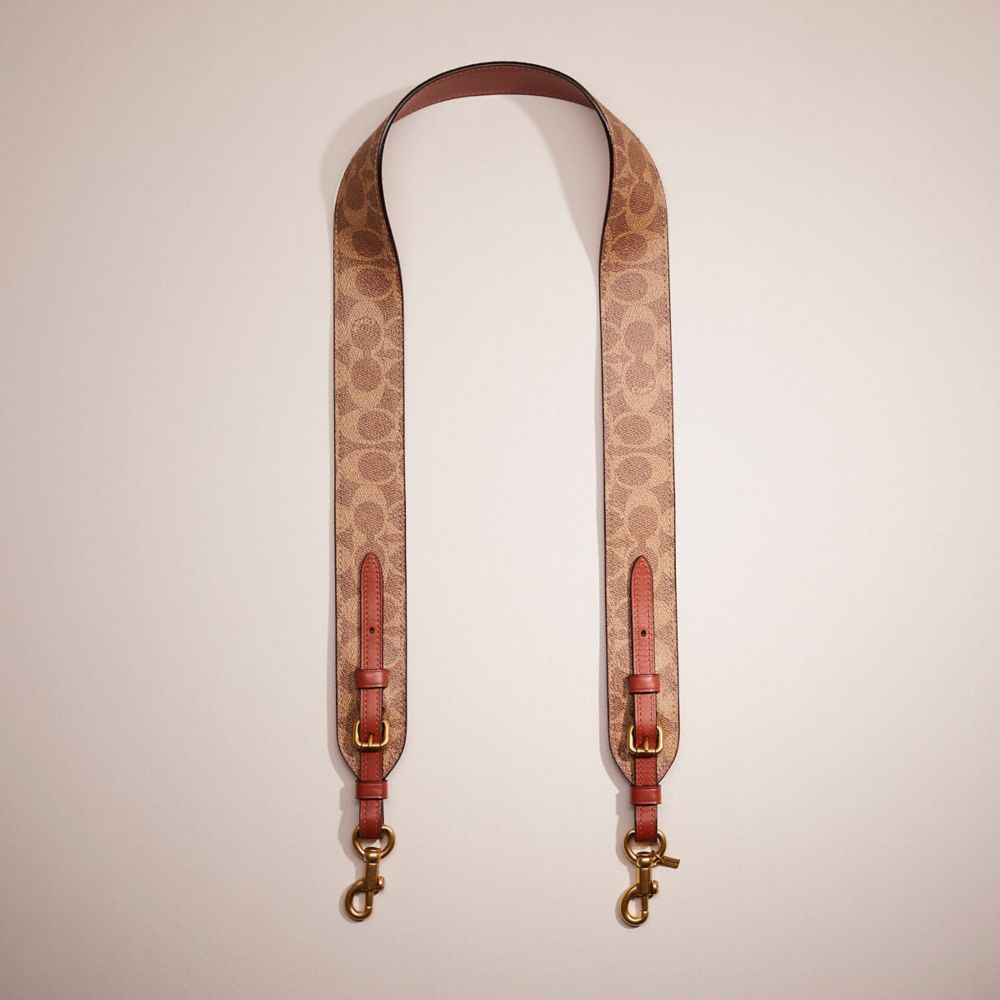 COACH®: Bag Strap In Signature Canvas With Coach Patch