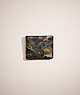 COACH®,RESTORED 3-IN-1 WALLET WITH CAMO PRINT,Green/Blue,Front View