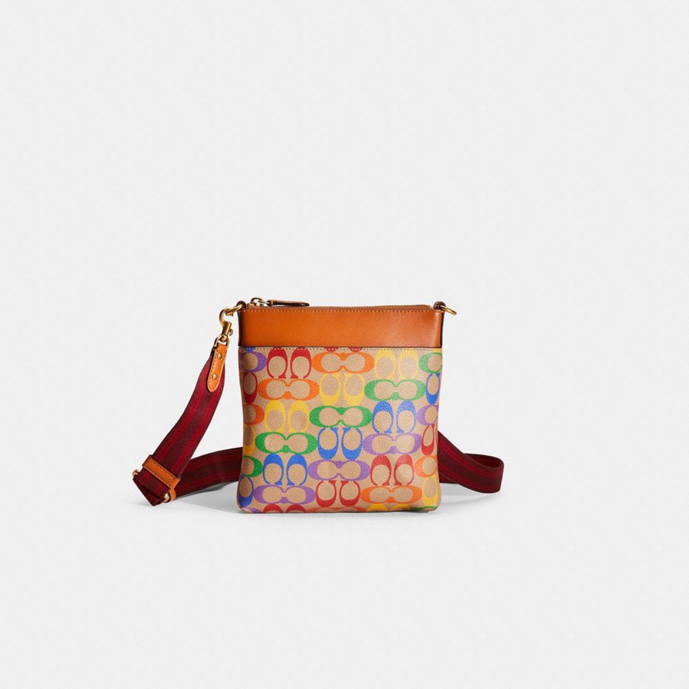 Zip top crossbody 2025 in rainbow signature canvas