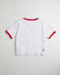 COACH®,Cropped Tee: Coachtopia Creatures,98% Recycled Cotton, 2% Recycled Poly,White/Red Multi,Back View