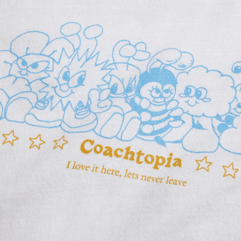 COACH®,Cropped Tee: Coachtopia Creatures,New Item1,White/Red Multi,Closer View