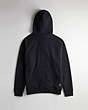 COACH®,Hoodie: Coachtopia Graphic Label,Black,Back View