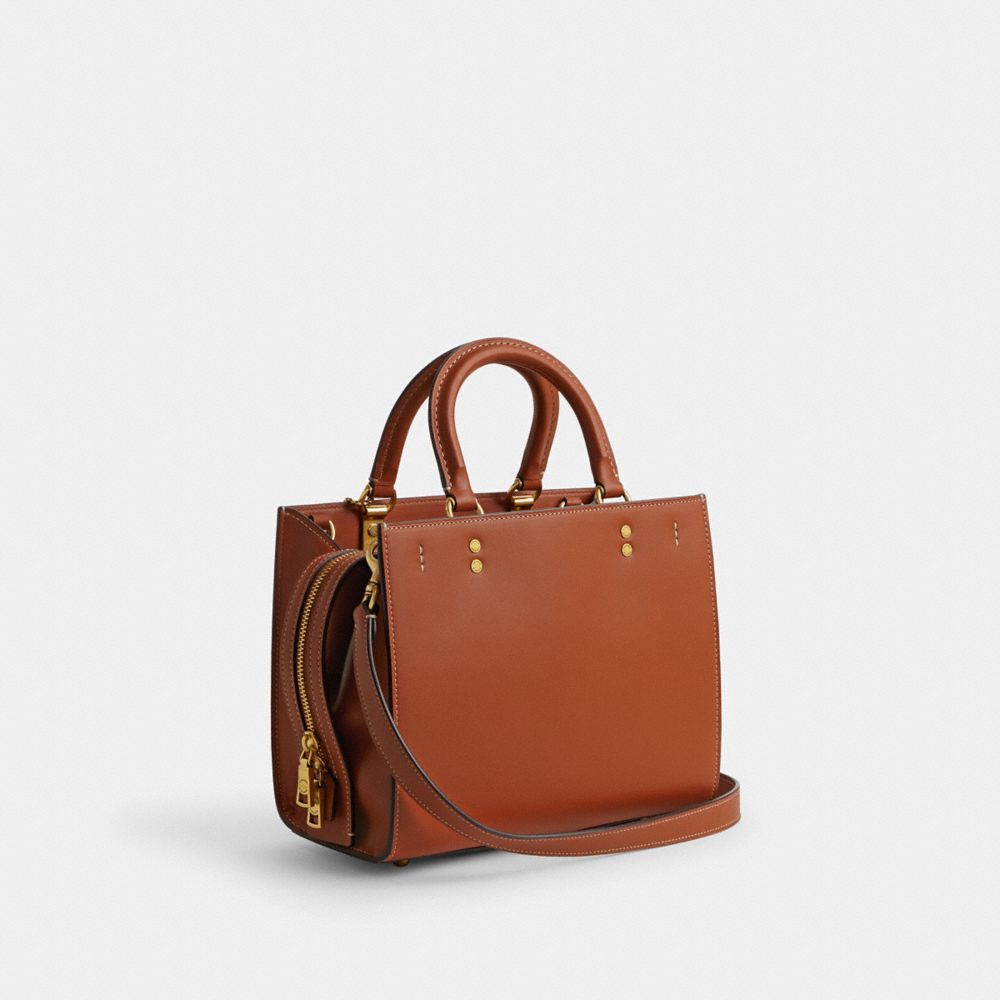 Coach Disney X  Rogue Bag 25 With Mickey Mouse And Minnie Mouse In Brass/burnished Amber Multi