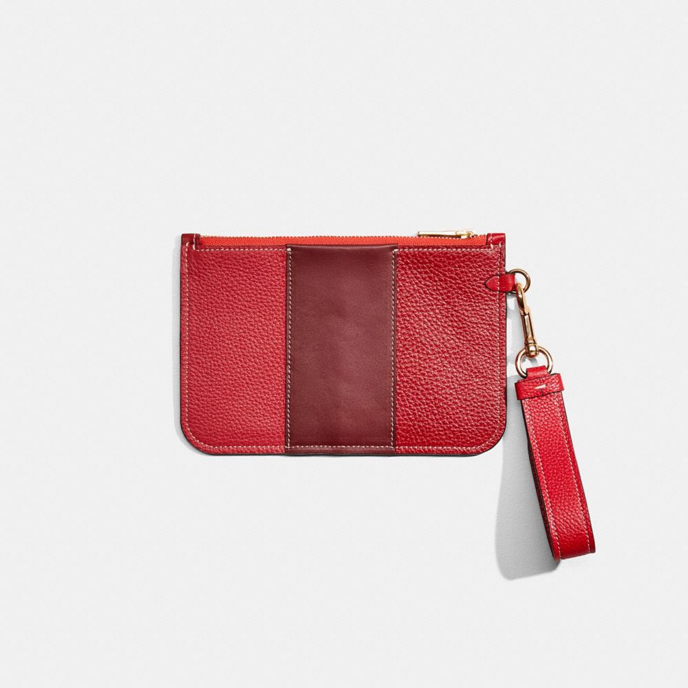 COACH®,Remade Colorblock Turnlock Wristlet,,Back View