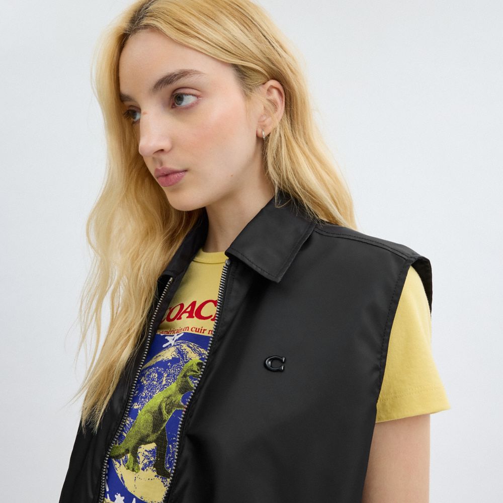 コーチベスト　美品 公式】コーチアウトレット | シグネチャー ダウン ベスト