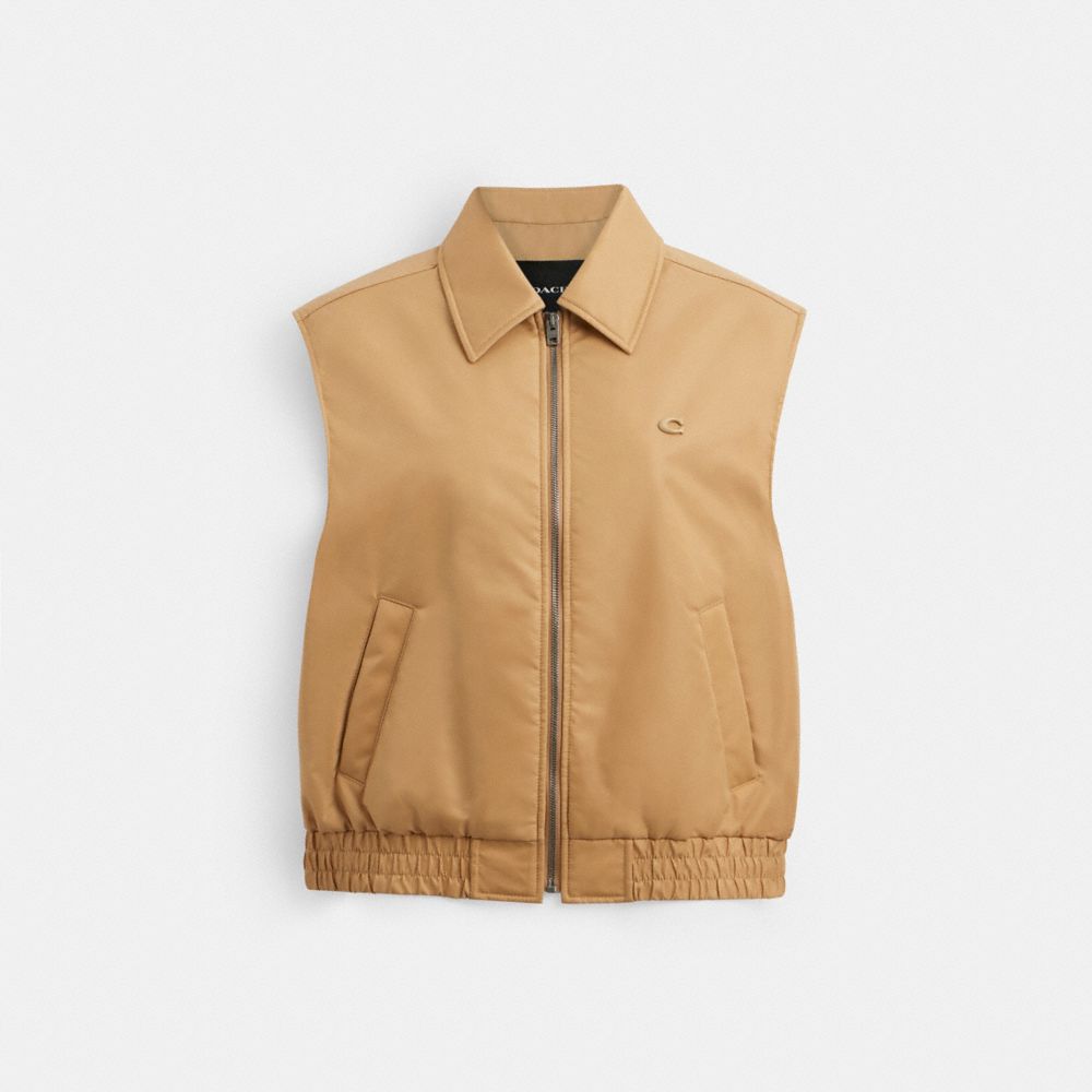 Cropped Vest In Recycled Nylon, ProductTile