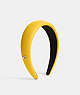 COACH®,LEATHER HEADBAND,Canary,Front View