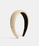COACH®,LEATHER HEADBAND,Ivory,Front View