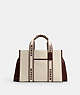 COACH®,SMITH TOTE BAG,cotton,Large,Gold/Natural Multi,Front View