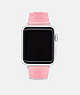 COACH®,JELLY APPLE WATCH® STRAP, 38MM, 40MM AND 41MM,silicon,Pink,Front View