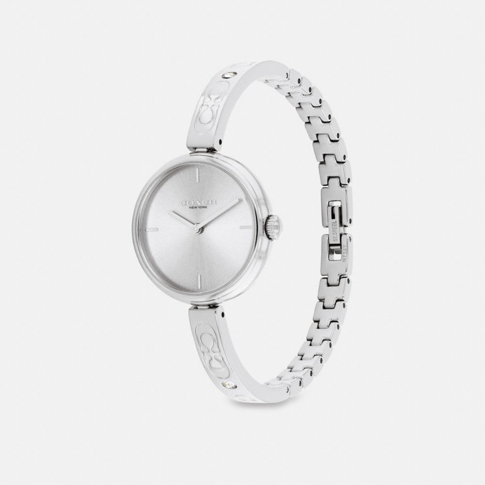 COACH®,Jaime Watch, 28 Mm,Clear,Angle View