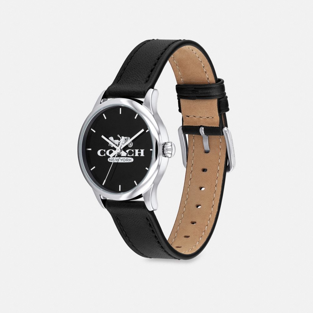 COACH®,RUBY WATCH, 32MM,Black,Angle View