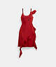 COACH®,MINI RUFFLE DRESS,Red,Front View