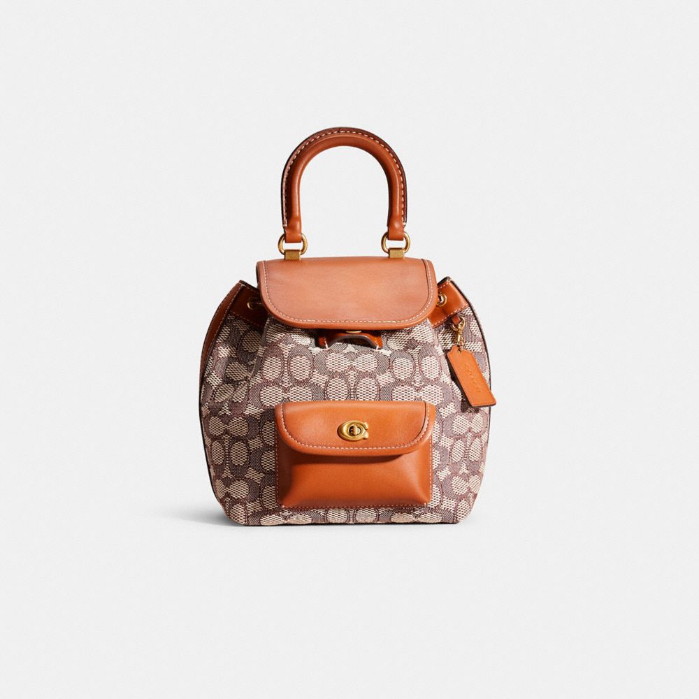 Billie backpack in signature jacquard hotsell