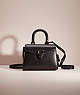 COACH®,RESTORED SAMMY TOP HANDLE 21,Pewter/Black,Front View