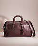 COACH®,RESTORED ROGUE SATCHEL 36,Pebble Leather,Pewter/Oxblood,Front View