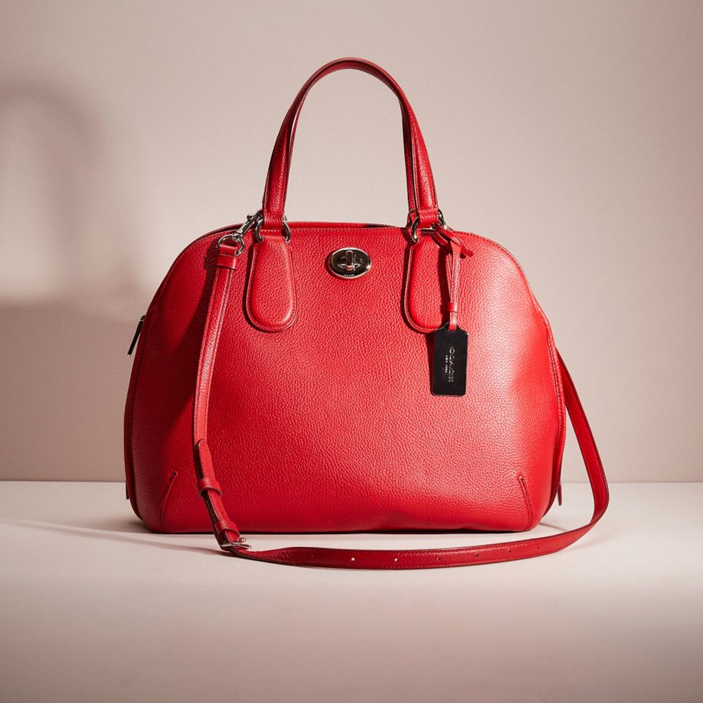 Coach sierra satchel on sale red