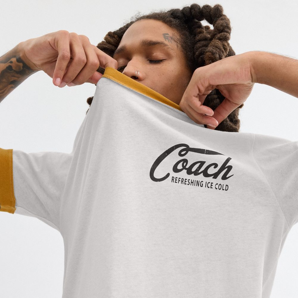 公式】COACH – コーチ | リンガー Tシャツ | トップス＆ボトムス