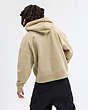 COACH®,SIGNATURE LONG SLEEVE RELAXED AMERICANA PULLOVER HOODIE,Khaki,Scale View