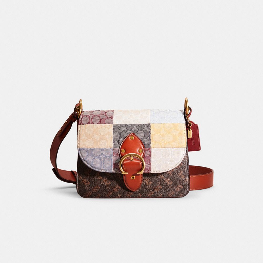 Studio Shoulder Bag In Signature Canvas With Heart Print