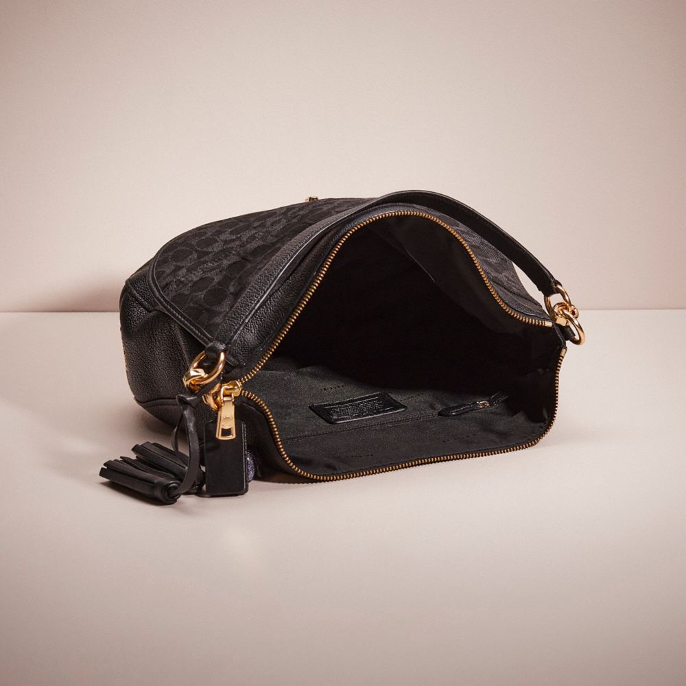 COACH®,Upcrafted Turnlock Hobo,,Inside View,Top View