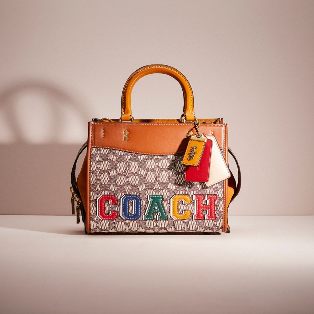 COACH Signature Logo Jacquard Rogue 25 Shoulder Bag