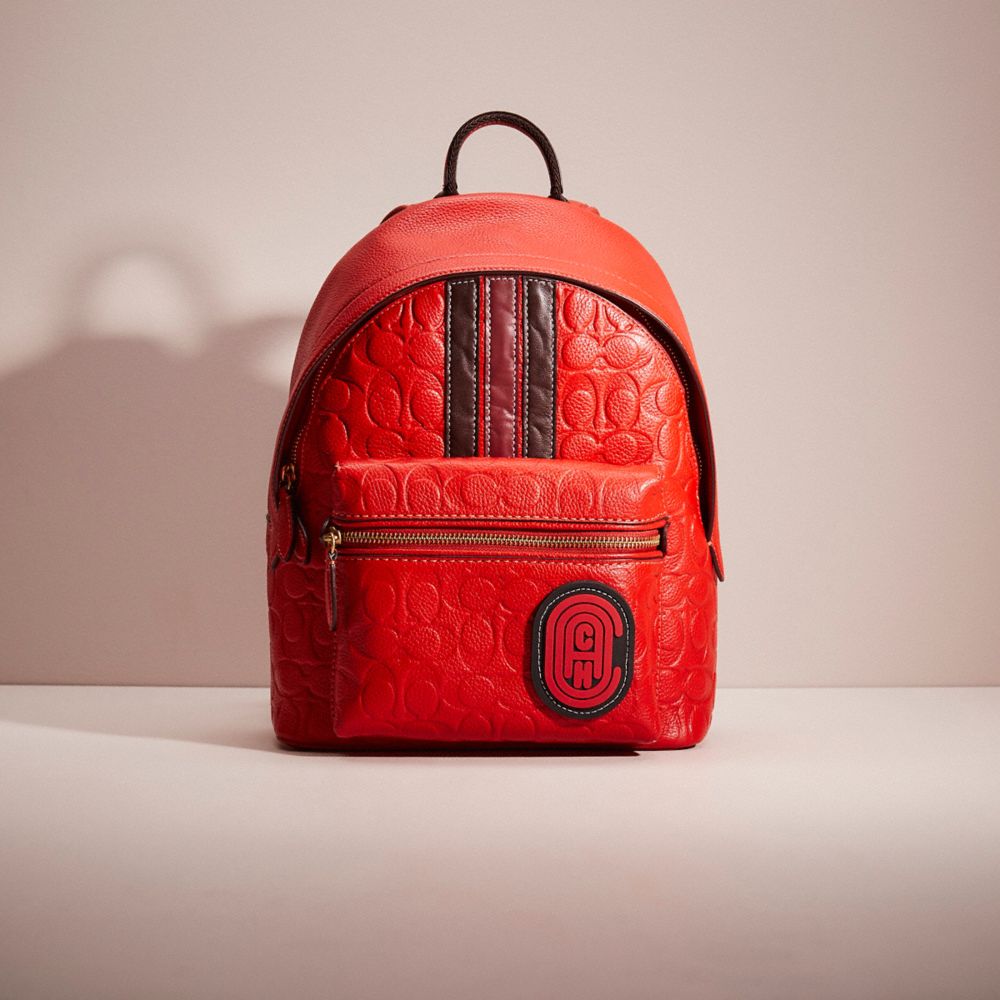 Coach backpack clearance red