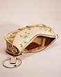 COACH®,UPCRAFTED SWINGER 20 WITH FLORAL PRINT,Brass/Ivory Multi,Inside View,Top View