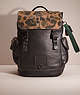 COACH®,UPCRAFTED RIVINGTON BACKPACK,Black Copper/Black,Front View