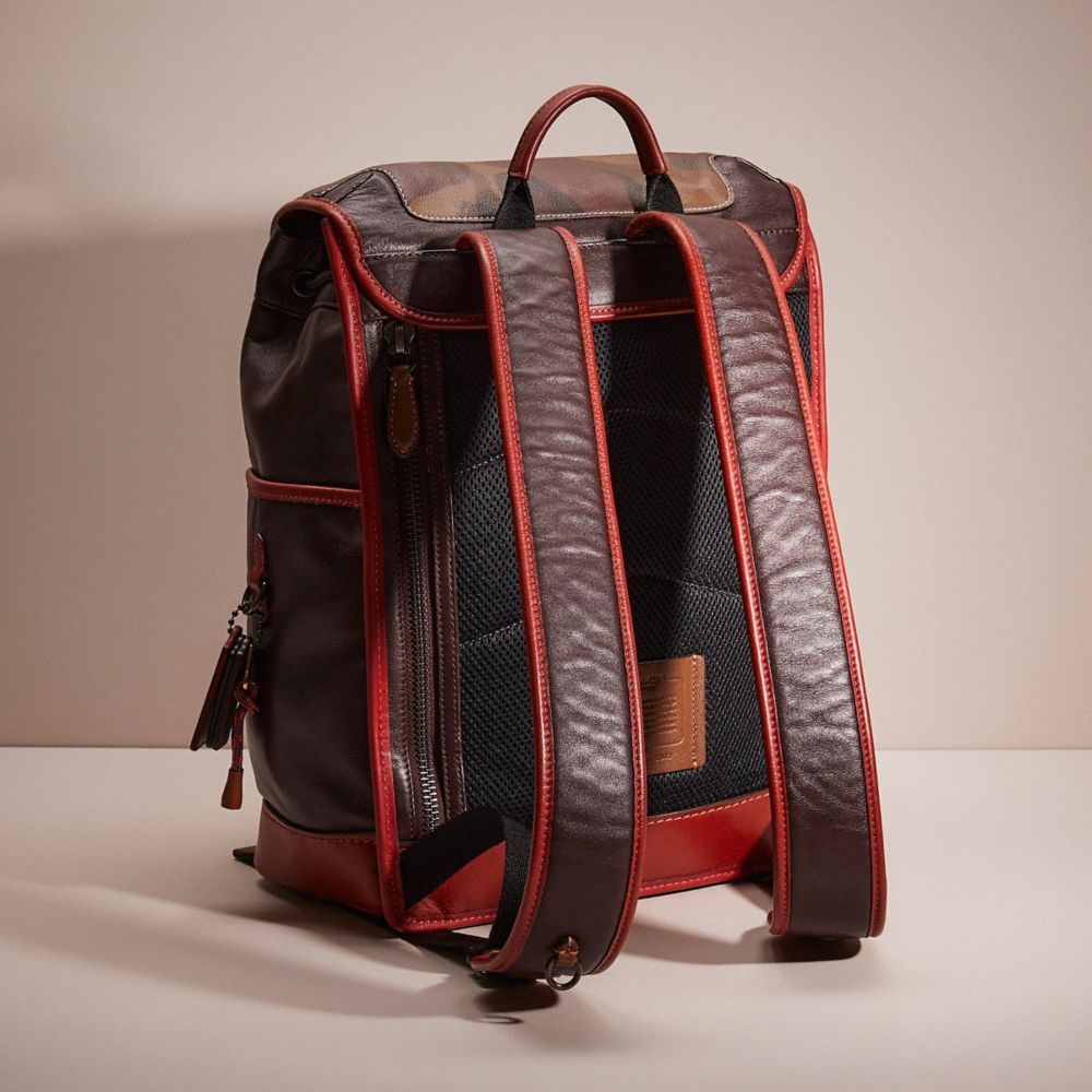 Coach oxblood sale backpack