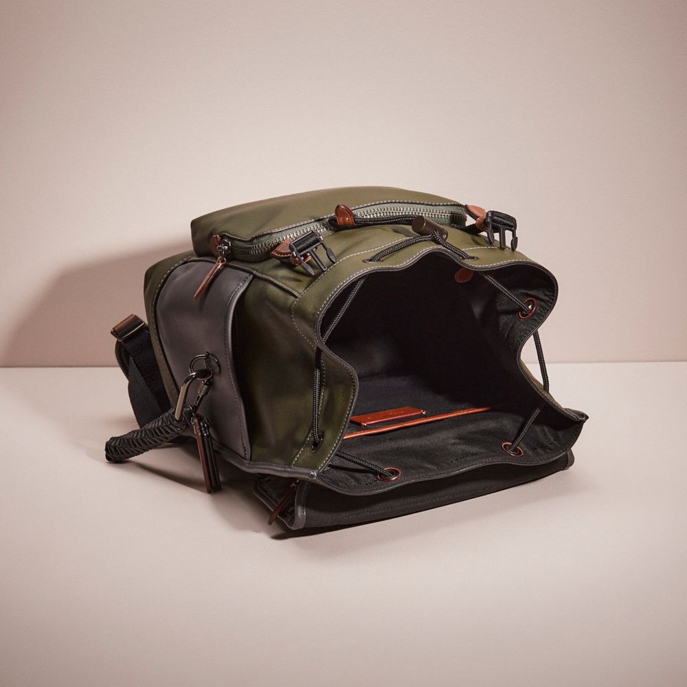 COACH®,Upcrafted League Flap Backpack In Colorblock,,Inside View,Top View