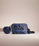 COACH®,UPCRAFTED CHARTER CROSSBODY WITH HYBRID POUCH,Deep Blue,Front View