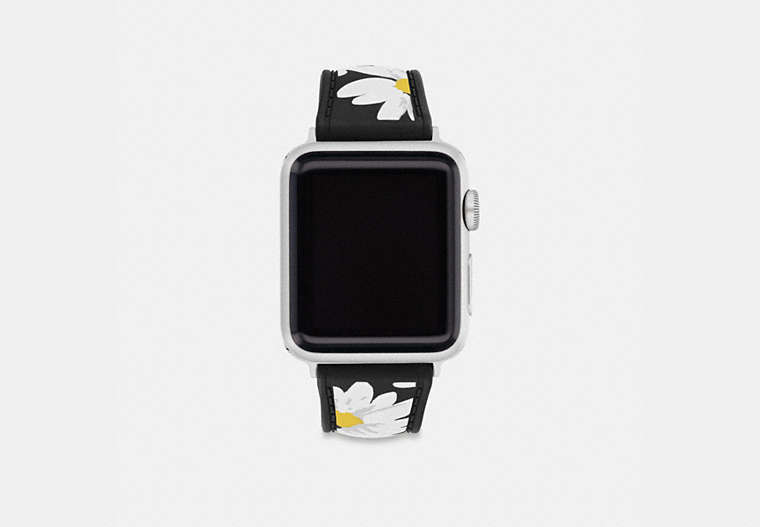 COACH®,APPLE WATCH® STRAP, 38MM, 40MM AND 41MM,Floral Print,Front View