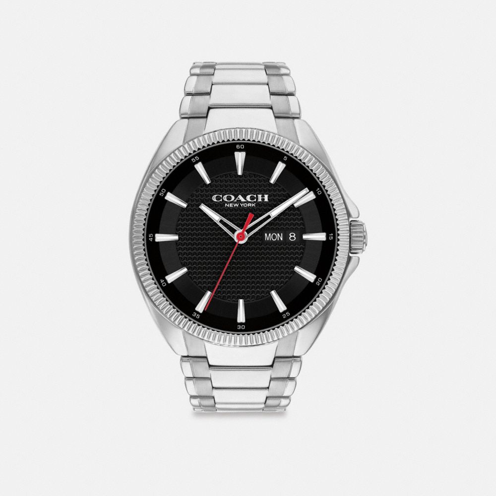 COACH®,JACKSON WATCH, 45MM,Stainless Steel,Front View