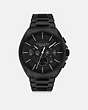 COACH®,JACKSON WATCH, 45MM,Black,Front View