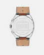 COACH®,JACKSON WATCH, 45MM,Stainless Steel,Saddle,Back View