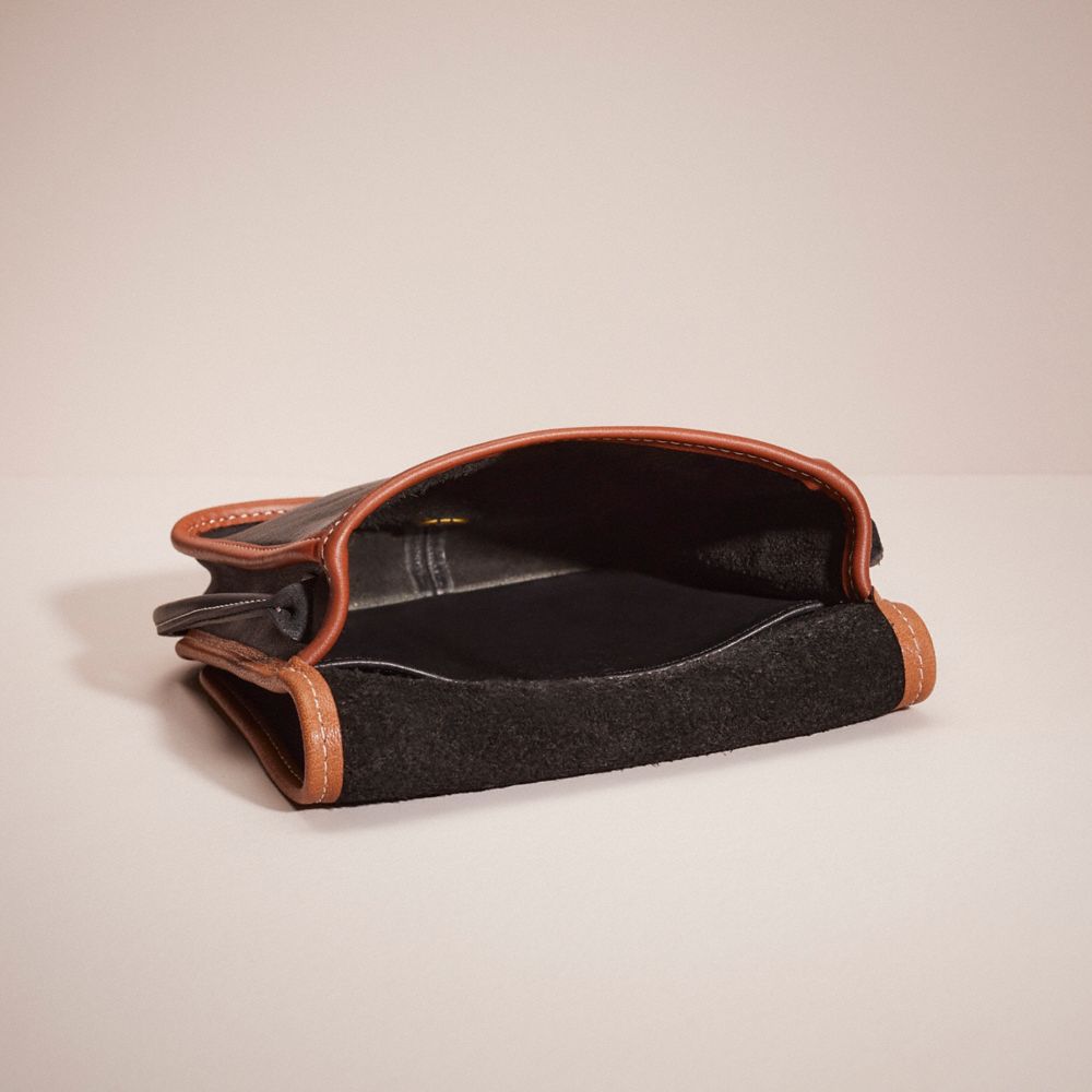COACH®,Upcrafted Vintage Compact Pouch,,Inside View,Top View