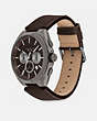 COACH®,JACKSON WATCH, 45MM,Brown,Angle View