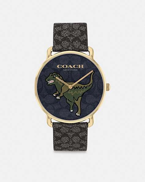 COACH®,ELLIOT WATCH, 41MM,Charcoal,Front View