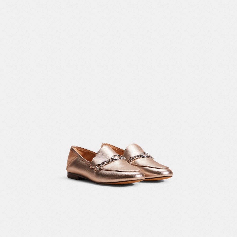 Coach helena c chain hot sale loafer