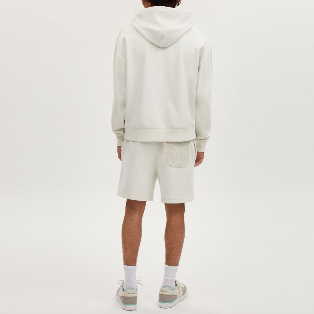 COACH®,TONAL SIGNATURE SHORTS,Off White,Scale View