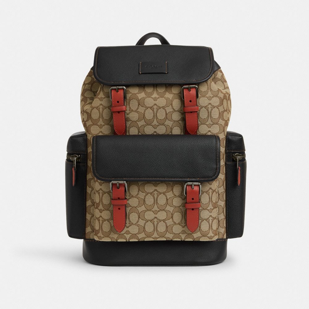 Shop Coach Outlet Sprint Backpack In Signature Jacquard In Multi