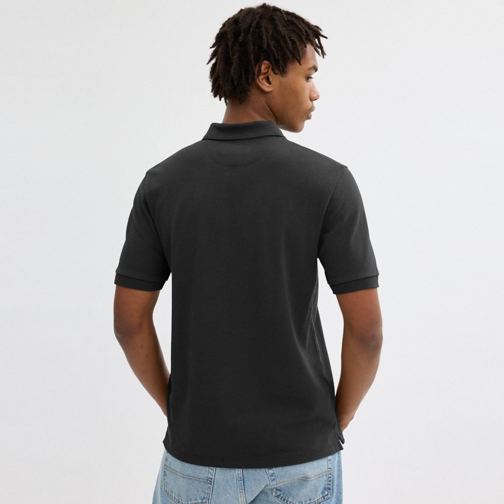 Мужские топы Coach Horse And Carriage Classic Polo In Organic Cotton — фото 3