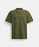 COACH®,HORSE AND CARRIAGE CLASSIC POLO,cotton,Green,Front View