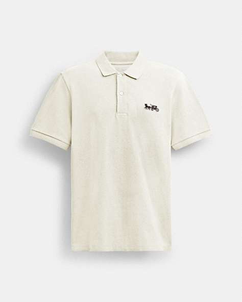 COACH®,HORSE AND CARRIAGE CLASSIC POLO,White,Front View