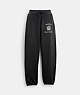 COACH®,VINTAGE PULL ON JOGGERS,Black,Front View