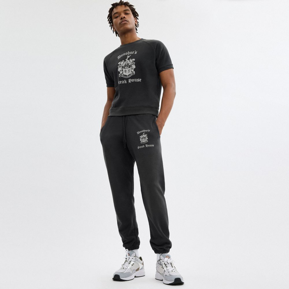 COACH®,VINTAGE PULL ON JOGGERS,cotton,Black,Scale View